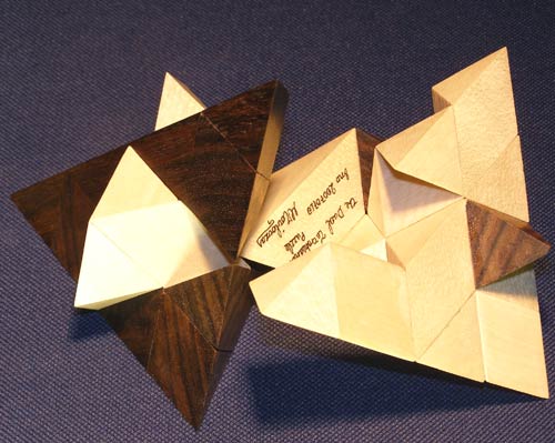 dual tetrahedra pieces